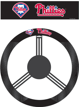 Philadelphia Phillies Poly-Suede Steering Wheel Cover