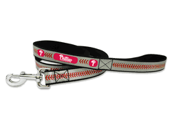 Philadelphia Phillies Reflective Baseball Leash - L