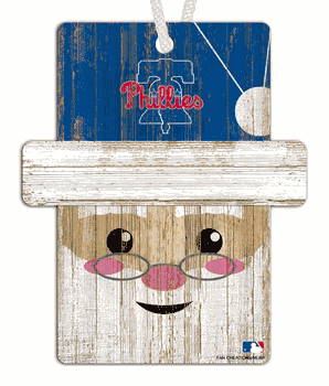 Philadelphia Phillies Santa Ornament