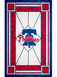 Philadelphia Phillies Stained Glass 11x19 Wood Sign