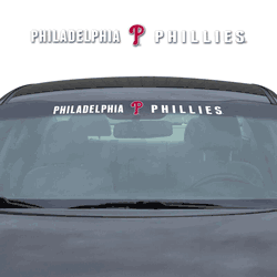 Philadelphia Phillies Sun Stripe Windshield Decal 3.25 in. x 34 in.