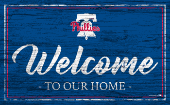 Philadelphia Phillies Team Color Welcome 11x19 Sign