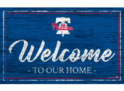 Philadelphia Phillies Team Color Welcome 11x19 Sign