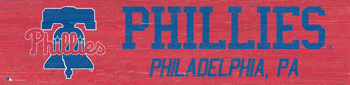 Philadelphia Phillies Team Name 6x24 Sign