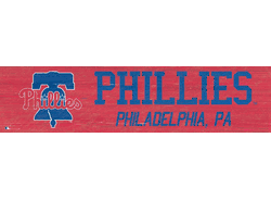 Philadelphia Phillies Team Name 6x24 Sign