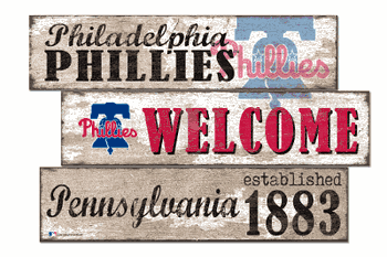 Philadelphia Phillies Welcome 3 Plank