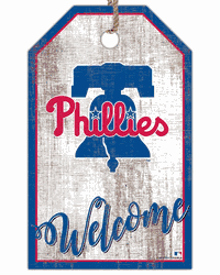 Philadelphia Phillies Welcome Team Tag 11x19 Sign