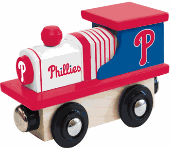 Philadelphia Phillies Wood Train Engine