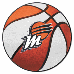 Phoenix Mercury Basketball Rug - 27in. Diameter