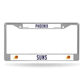 Phoenix Suns Standard Chrome Frame with Plastic Inserts 12