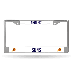 Phoenix Suns  12" x 6" Chrome Frame With Plastic Inserts