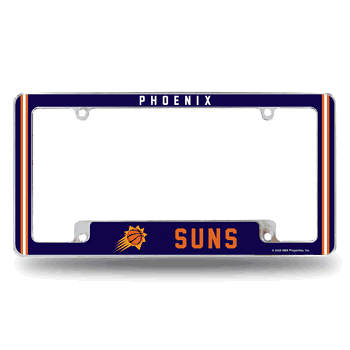 Phoenix Suns Alternate Design All Over Chrome Frame