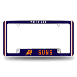 Phoenix Suns Alternate Design All Over Chrome Frame