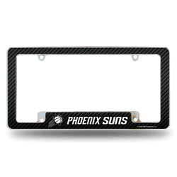 Phoenix Suns Black 12" x 6" Chrome All Over Automotive License Plate Frame
