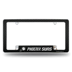 Phoenix Suns Black 12" x 6" Chrome All Over Automotive License Plate Frame for Car/Truck/SUV