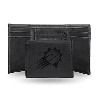 Phoenix Suns Black Laser Engraved Faux Leather Trifold