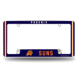 Phoenix Suns Classic 12" x 6" Chrome All Over Automotive License Plate Frame