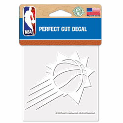 Phoenix Suns  Decal 4x4 Perfect Cut White