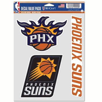 Phoenix Suns  Decal Multi Use Fan 3 Pack