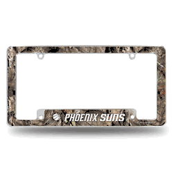 Phoenix Suns Mossy Oak 12" x 6" Chrome All Over Automotive License Plate Frame for Car/Truck/SUV