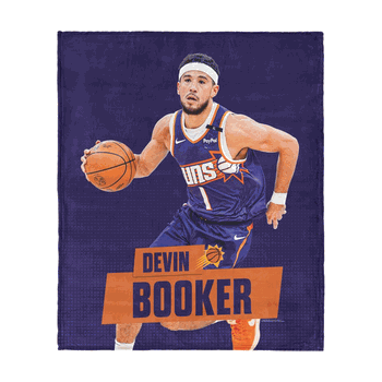 Phoenix Suns NBA Devin Booker Silk Touch Throw Blanket 50 x 60 inches