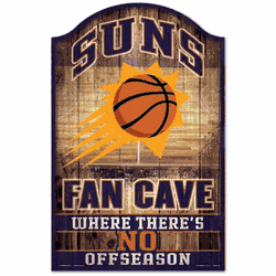 Phoenix Suns  Sign 11x17 Wood Fan Cave Design