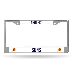 Phoenix Suns Standard Chrome Frame with Plastic Inserts 12" x 6" Car/Truck Auto Accessory