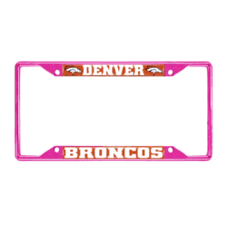 Pink Metal License Plate Frames - 6.25"x12.25"