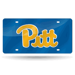 Pitt Panthers  12" x 6" Laser Cut Tag For Car/Truck/SUV