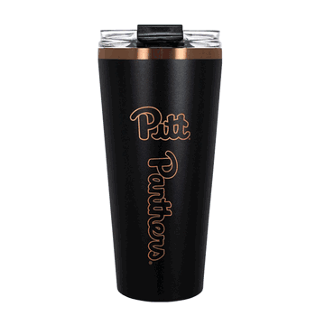 Pitt Panthers 32oz Black and Copper Big Slim with Straw