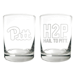 Pittsburgh Panthers 2pc Rocks Glass Set