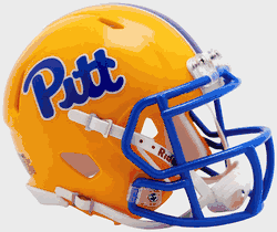 Pittsburgh Panthers NCAA Mini Speed Football Helmet Gold