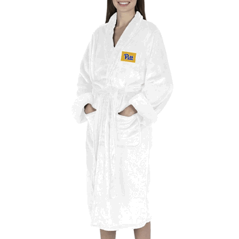 Pittsburgh Panthers NCAA White Out Silk Touch Robe Small/Medium