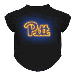 Pittsburgh Panthers Neon Pet T-Shirt, X-Small