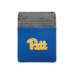 Pittsburgh Panthers Pebble Front Pocket Wallet Navy