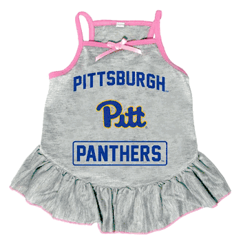 Pittsburgh Panthers Pet Dress Grey Type Large