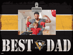 Pittsburgh Penguins 10" x 8" Best Dad with Stripe Clip Frame