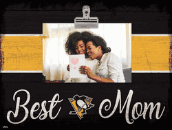 Pittsburgh Penguins 10" x 8" Best Mom with Stripe Clip Frame