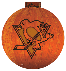 Pittsburgh Penguins 12 in. Halloween Pumpkin Sign