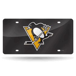 Pittsburgh Penguins  12" x 6" Laser Cut Tag For Car/Truck/SUV