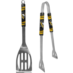 Pittsburgh Penguins 2 pc Steel BBQ Tool Set