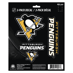 Pittsburgh Penguins 3 Piece Decal Sticker Set
