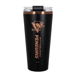 Pittsburgh Penguins 32oz Black and Copper Big Slim with Straw