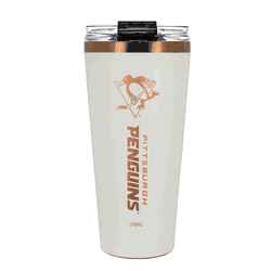 Pittsburgh Penguins 32oz Crme and Copper Big Slim Tumbler with Straw