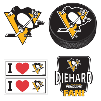 Pittsburgh Penguins 5 pack of 4 inch Decals