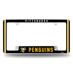 Pittsburgh Penguins Alternate Design All Over Chrome Frame