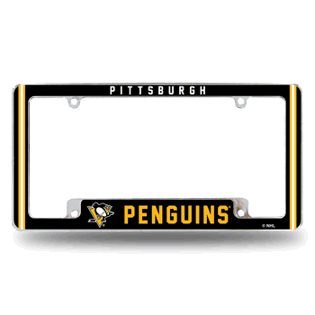 Pittsburgh Penguins Alternate Design All Over Chrome Frame