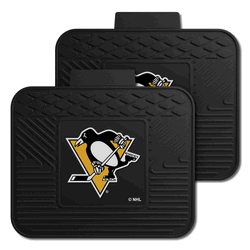 Pittsburgh Penguins Back Seat Car Utility Mats - 2 Piece Set