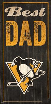 Pittsburgh Penguins Best Dad 6x12 Sign