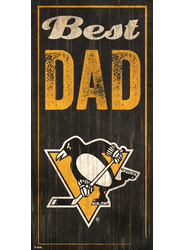 Pittsburgh Penguins Best Dad 6x12 Sign